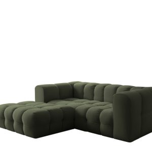 Narożnik Baloo L mini, do salonu, tkanina Tiffany, lewy, zielony 809542