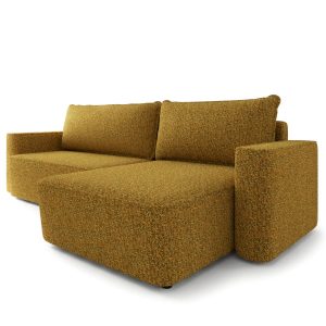 Narożnik BELARO BL z funkcją spania, Musztardowy 1048030 Narożnik BELARO BL z funkcją spania, Musztardowy 1048030