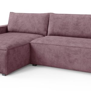 Narożnik BESMIR z funkcją spania Fioletowy 807633 Narożnik BESMIR z funkcją spania Fioletowy 807633