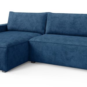 Narożnik BESMIR z funkcją spania Niebieski 807724 Narożnik BESMIR z funkcją spania Niebieski 807724