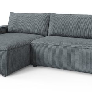 Narożnik BESMIR z funkcją spania Szary 807532 Narożnik BESMIR z funkcją spania Szary 807532