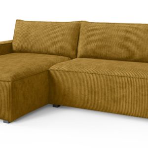 Narożnik BESMIR z funkcją spania Żółty 807751 Narożnik BESMIR z funkcją spania Żółty 807751