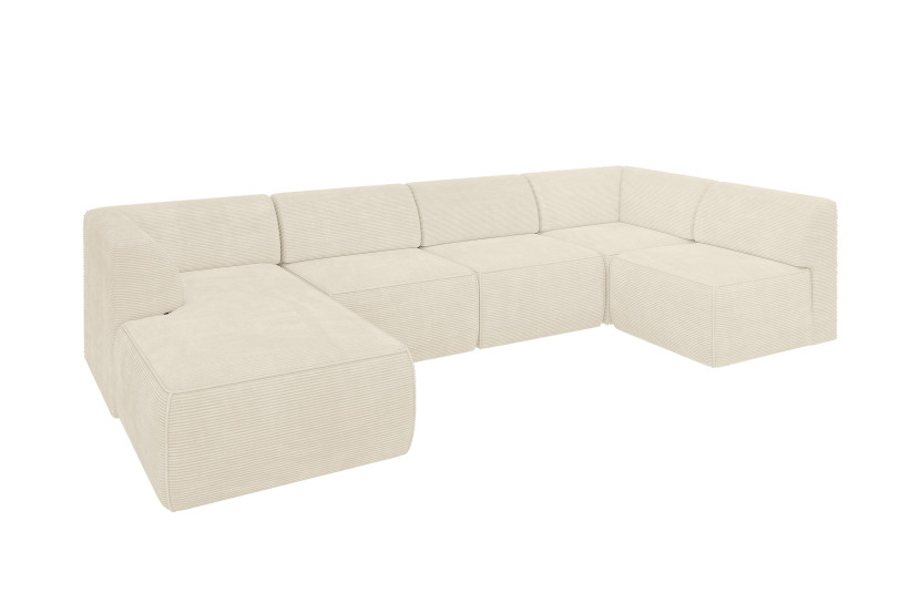 Narożnik bez funkcji spania MOVO 345x180x78 Beżowy 983688
