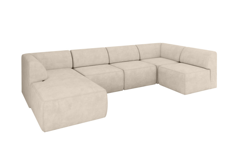 Narożnik bez funkcji spania MOVO 345x180x78 Beżowy 983698