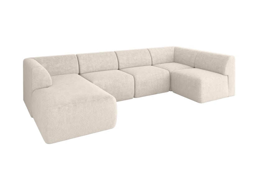 Narożnik bez funkcji spania MOVO 345x180x78 Beżowy 983714