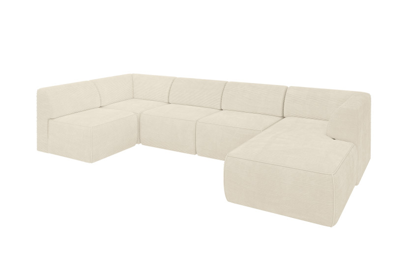 Narożnik bez funkcji spania MOVO 345x180x78 Beżowy 983685