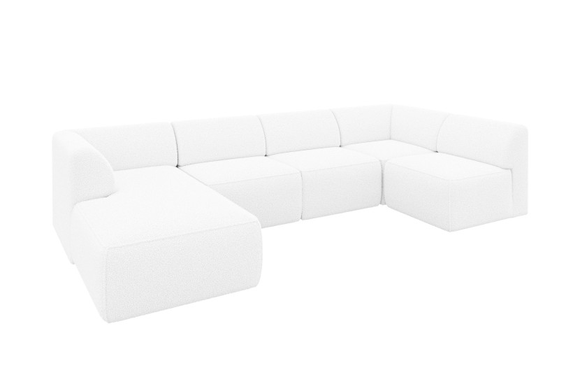Narożnik bez funkcji spania MOVO 345x180x78 Biały 983727