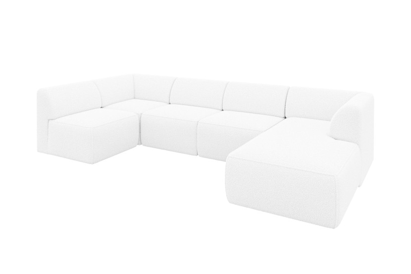 Narożnik bez funkcji spania MOVO 345x180x78 Biały 983719