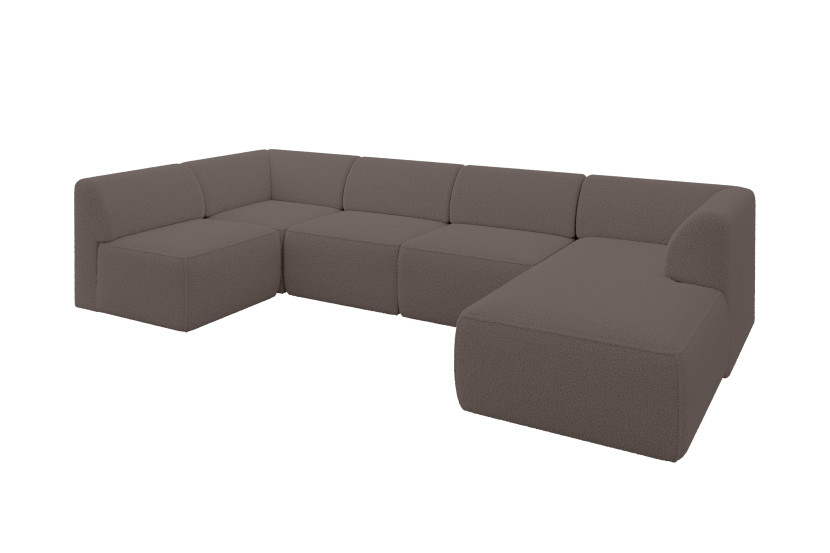 Narożnik bez funkcji spania MOVO 345x180x78 Brązowy 983734