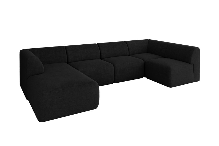Narożnik bez funkcji spania MOVO 345x180x78 Czarny 983713