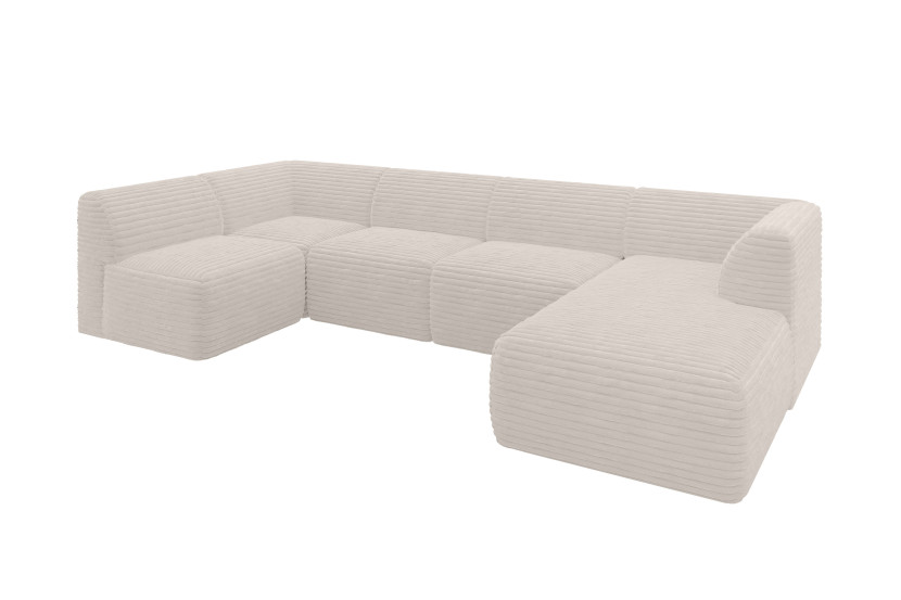 Narożnik bez funkcji spania MOVO 345x180x78 Ecru 983709