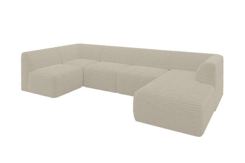 Narożnik bez funkcji spania MOVO 345x180x78 Ecru 983738