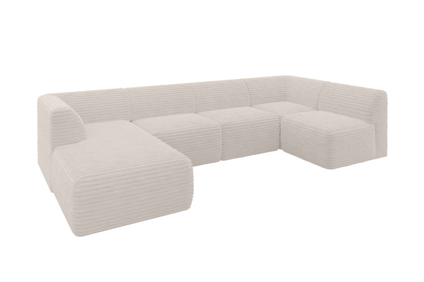 Narożnik bez funkcji spania MOVO 345x180x78 Ecru 983684