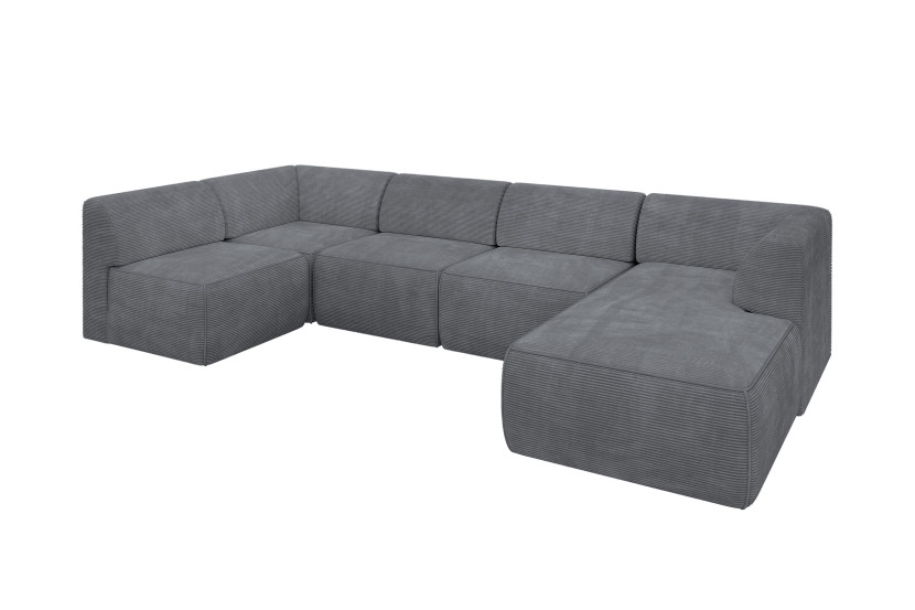 Narożnik bez funkcji spania MOVO 345x180x78 Szary 983732