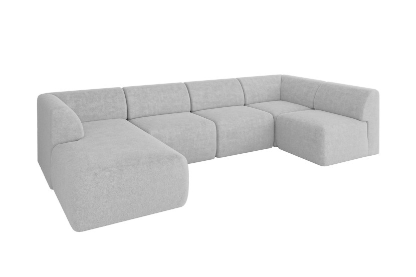 Narożnik bez funkcji spania MOVO 345x180x78 Szary 983735
