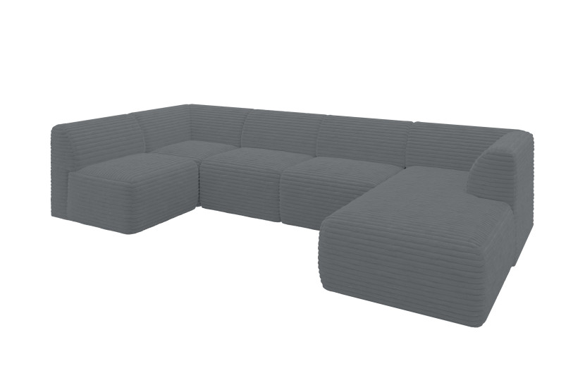 Narożnik bez funkcji spania MOVO 345x180x78 Szary 988682