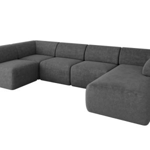 Narożnik bez funkcji spania MOVO 345x180x78 Szary 988684 Narożnik bez funkcji spania MOVO 345x180x78 Szary 988684