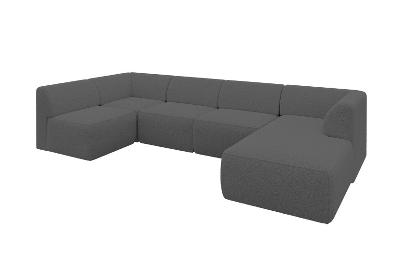 Narożnik bez funkcji spania MOVO 345x180x78 Szary 983703