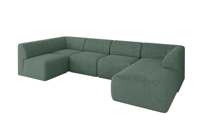 Narożnik bez funkcji spania MOVO 345x180x78 Zielony 983696
