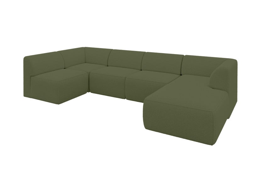 Narożnik bez funkcji spania MOVO 345x180x78 Zielony 983707