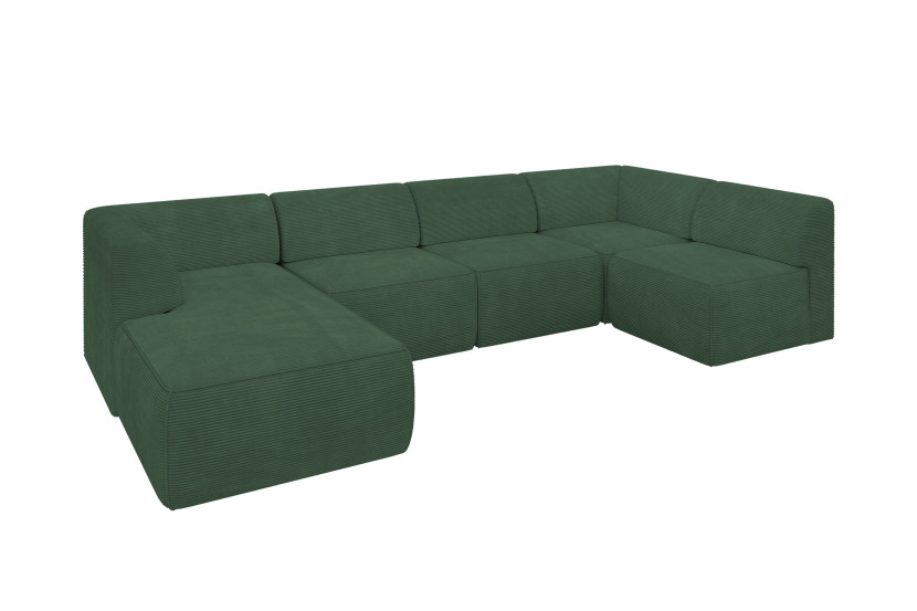 Narożnik bez funkcji spania MOVO 345x180x78 Zielony 983718