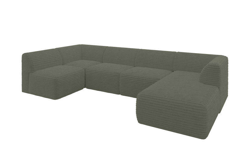 Narożnik bez funkcji spania MOVO 345x180x78 Zielony 983748