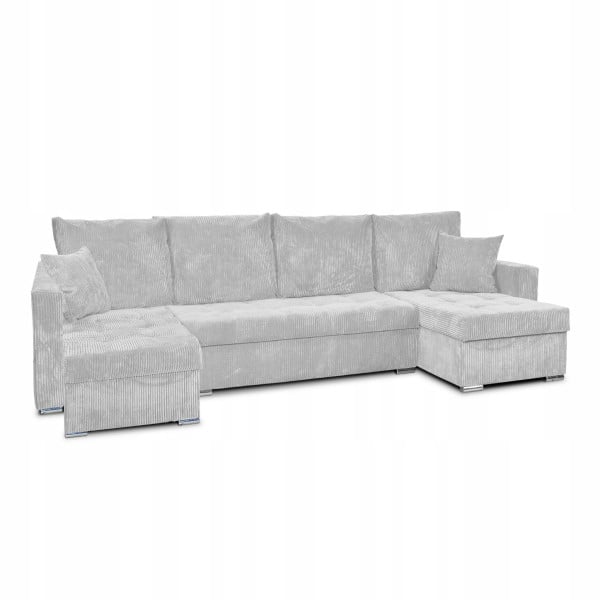 Narożnik Bonito BIG z f spania Family Meble sztruks szary 224714