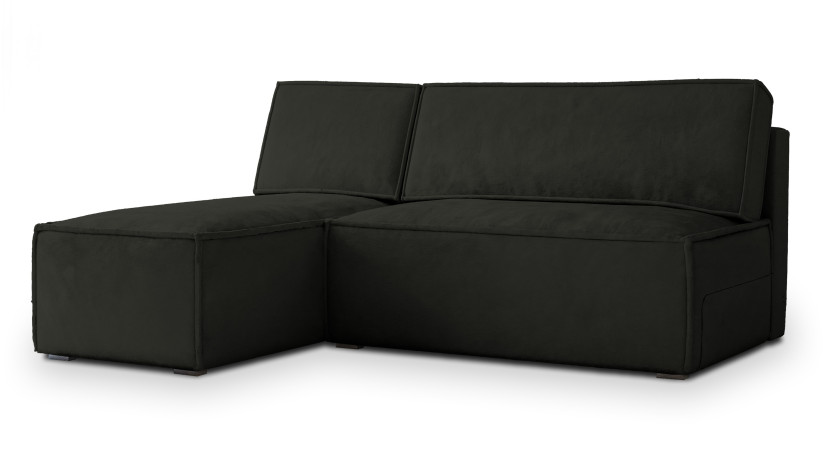 NAROŻNIK BRISO M z funkcją spania Czarny 650105
