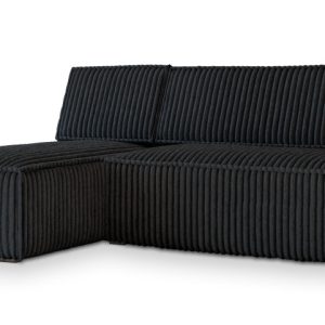 NAROŻNIK BRISO T z funkcją spania Czarny 650238