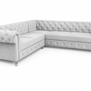 Narożnik Chesterfield Asti 267×267 pikowany HR45 bonell jasnoszary 959402 Narożnik Chesterfield Asti 267×267 pikowany HR45 bonell jasnoszary 959402