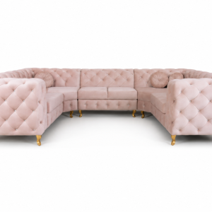 Narożnik Chesterfield Moet U beżowy glamour ergonomiczny luksus 959392 Narożnik Chesterfield Moet U beżowy glamour ergonomiczny luksus 959392