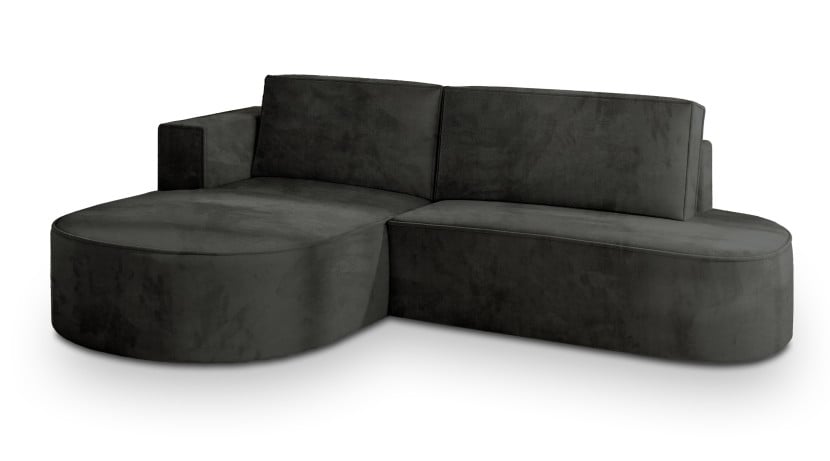 NAROŻNIK CORTIO M L-S z funkcją spania Czarny 649554
