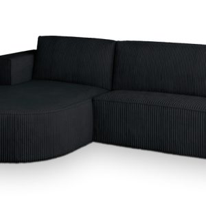 NAROŻNIK CORTIO P L-S z funkcją spania Czarny 649604