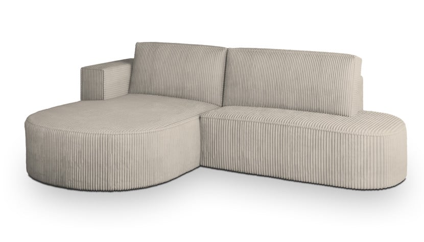 NAROŻNIK CORTIO P L-S z funkcją spania ecru 649598