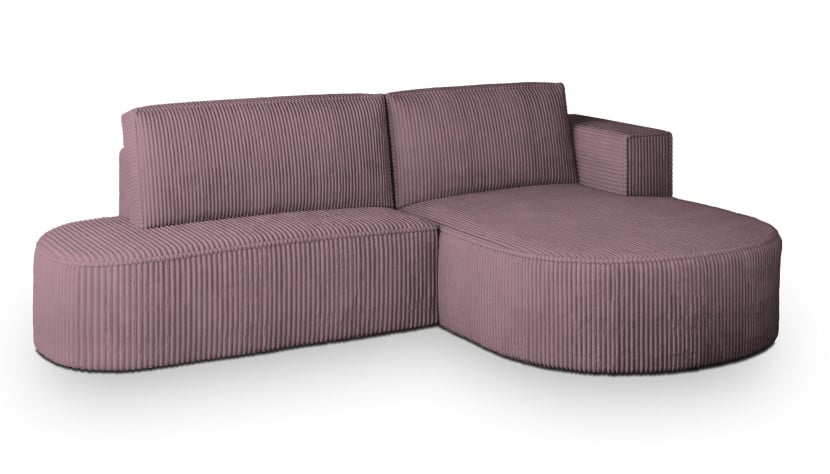 NAROŻNIK CORTIO P R-S z funkcją spania Fioletowy 649580