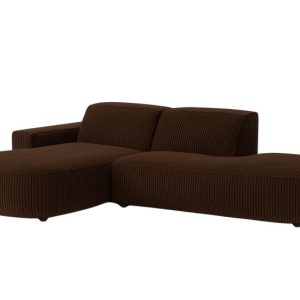 Narożnik Cursal Atelier, tkanina Poso, Brązowy, Lewy 798660 Narożnik Cursal Atelier, tkanina Poso, Brązowy, Lewy 798660