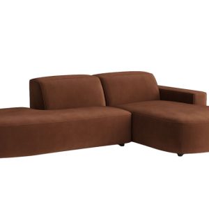 Narożnik Cursal Atelier, tkanina Salvador, Ciemnobrązowy, Prawy 797687 Narożnik Cursal Atelier, tkanina Salvador, Ciemnobrązowy, Prawy 797687