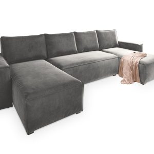 NAROŻNIK DENI z funkcją spania Szary 254381 NAROŻNIK DENI z funkcją spania Szary 254381