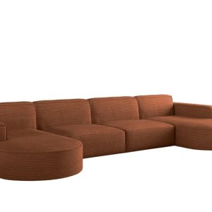 Narożnik designerski MODENA U XL , tkanina Poso Miedziany 649064