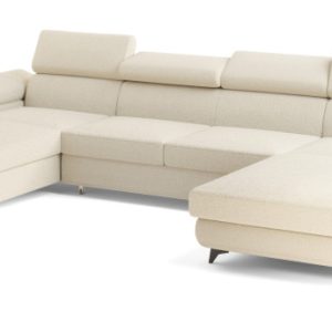 Narożnik DETTI z funkcją spania ecru 804399