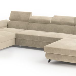 Narożnik DETTI z funkcją spania ecru 771505