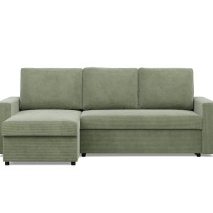 Narożnik do salonu, BLOM, sztruks, 231x140x92 cm, oliwkowy | TYLETEGOTU 773543 Narożnik do salonu, BLOM, sztruks, 231x140x92 cm, oliwkowy | TYLETEGOTU 773543