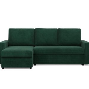 Narożnik do salonu, BLOM, sztruks, 231x140x92 cm, zieleń | TYLETEGOTU 773568 Narożnik do salonu, BLOM, sztruks, 231x140x92 cm, zieleń | TYLETEGOTU 773568