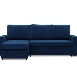 Narożnik do salonu, BLOM, velvet, 231x140x92 cm, granatowy | TYLETEGOTU 773458 Narożnik do salonu, BLOM, velvet, 231x140x92 cm, granatowy | TYLETEGOTU 773458