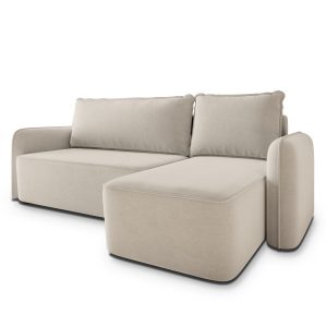 Narożnik DOLVER CL z funkcją spania Ecru 993948