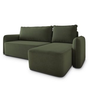 Narożnik DOLVER CL z funkcją spania Oliwkowy 993943