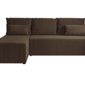 Narożnik DOMINO L FIT POSO rozkładany z funkcją spania Brązowy 858906 Narożnik DOMINO L FIT POSO rozkładany z funkcją spania Brązowy 858906