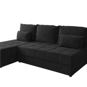 Narożnik DOMINO L FIT rozkładany z funkcją spania Czarny 841492 Narożnik DOMINO L FIT rozkładany z funkcją spania Czarny 841492