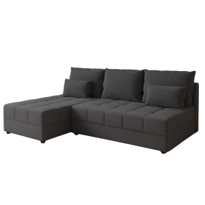 Narożnik DOMINO L FIT rozkładany z funkcją spania Grafitowy 841504 Narożnik DOMINO L FIT rozkładany z funkcją spania Grafitowy 841504