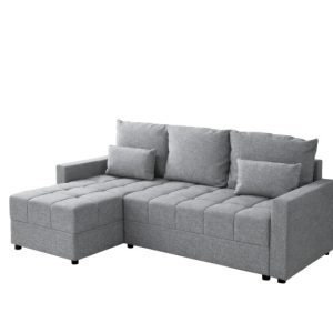 Narożnik DOMINO L rozkładany z funkcją spania Szary 750821 Narożnik DOMINO L rozkładany z funkcją spania Szary 750821